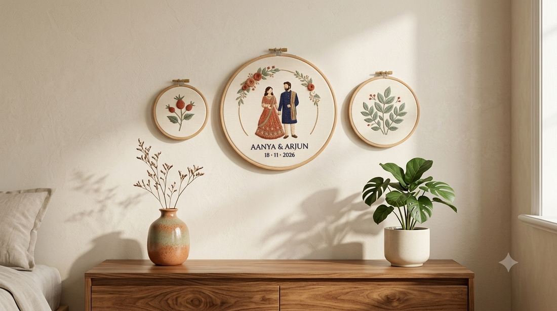 Personalised Couple Embroidery Hoop