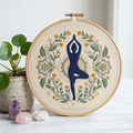 Festive Season Ritual Kit — Holiday Sujni Embroidery DIY - Detail View Sujni Embroidery