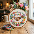 Love Letter Ritual Kit — Romantic Sujni Embroidery DIY - Detail View Sujni Embroidery