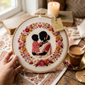 Maa's Love Ritual Kit — Mother's Day Sujni Embroidery DIY - Detail View Sujni Embroidery