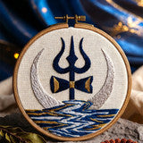 Mahadev Ritual Kit — Lord Shiva Sujni Embroidery DIY - Sujni Embroidery Kit by Aurilio Rituals