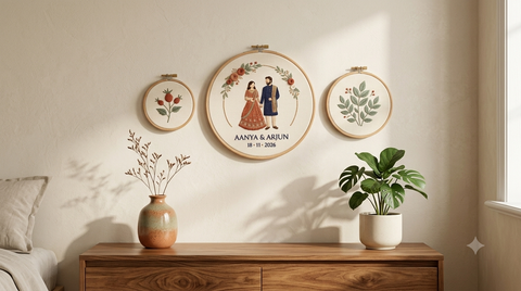 Personalised Couple Embroidery Hoop