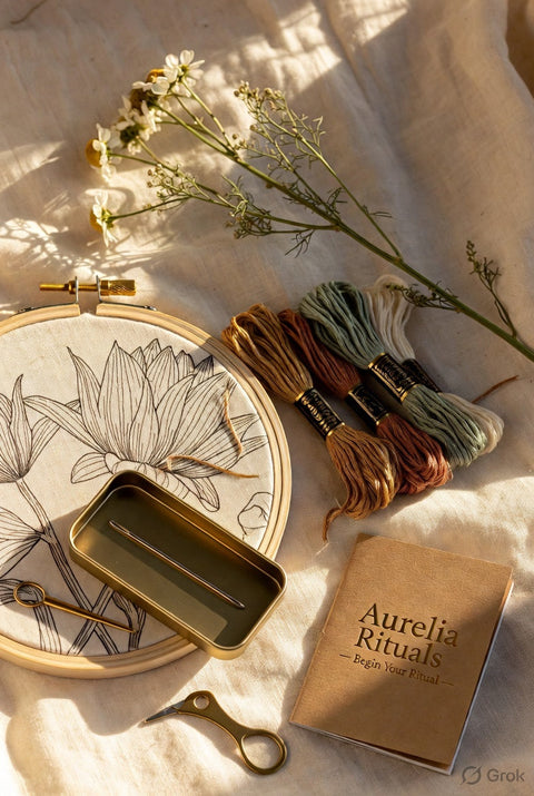 Friends Forever Ritual Kit — Friendship Day Sujni Embroidery — Premium Sujni Embroidery Kit by Aurilio Rituals