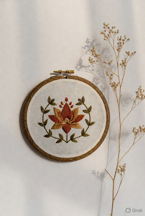 Bead and Thread Ritual Kit — Mixed Media Sujni Embroidery — Premium Sujni Embroidery Kit by Aurilio Rituals